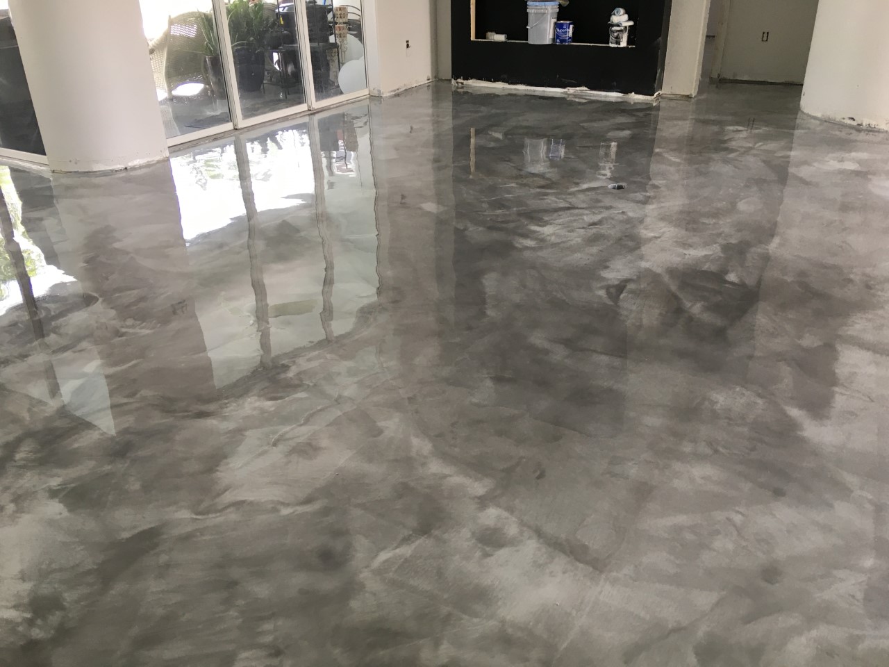 Metallic Epoxy Flooring Cape Coral FL Image Custom Coatings